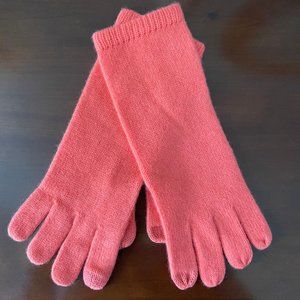 New Coral 100% Cashmere Gloves